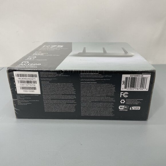 Linksys R75 Dual-Band Wi-Fi Router Max-Stream AC1900 NEW Factory Sealed EA7500V3 - Picture 6 of 6